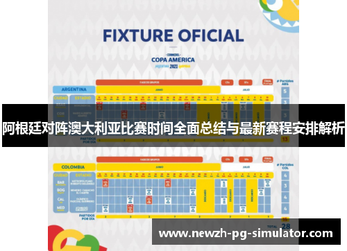 阿根廷对阵澳大利亚比赛时间全面总结与最新赛程安排解析